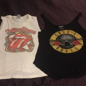 Guns N’ Roses & Rolling Stones bundle top tank tee